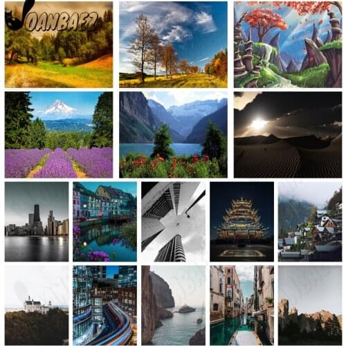 Diamond Painting Modern City Night View 5Ddiy Wall Art Natural Scenery Stickers Diamond Embroidery Home Room Decoration Gift