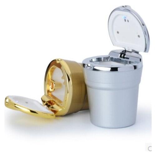 Car-Styling Car Cigarette ashtray with LED lamp For Volkswagen Touareg Phaeton Bora Lavida Lamando Touran Beetle Magotan