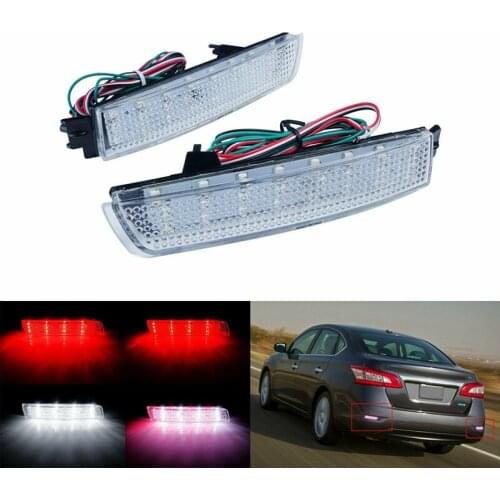 Car Clear Rear Bumper Reflector Lamp LED Tail Brake Light for Nissan Juke Murano Quest Sentra Infiniti FX35 265605C000
