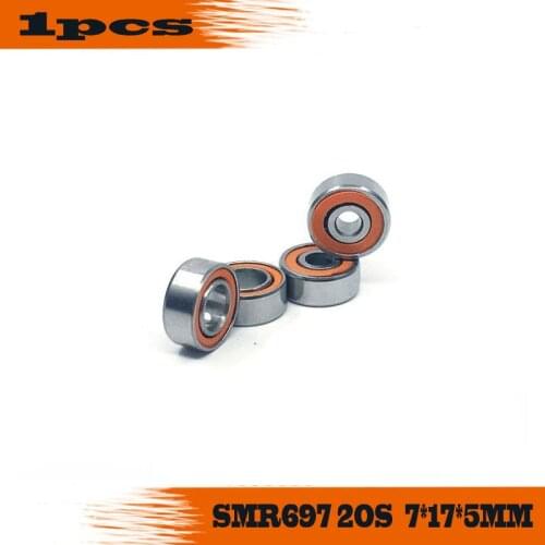 Free shipping 1PC 7X17X5mm SMR697 2OS S697 2OS CB ABEC7 Stainless Steel Hybrid Ceramic Bearings/Fishing Reel Bearings S697-2RS