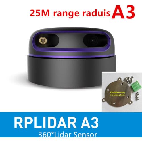 Slamtec RPLIDAR A3 2D 360 degree 25meters scanning radius lidar sensor for obstacle avoidance and navigation of AGV UAV