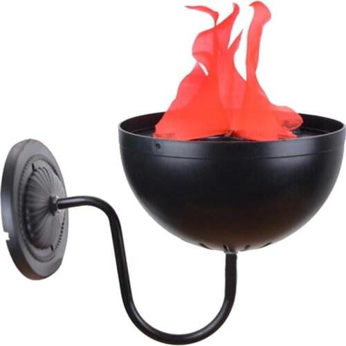 3D Effect Halloween Decoration Hanging Lamp Fake Flame Lamp Simulation Bonfire Brazier Lamp For Christmas Halloween Decoration