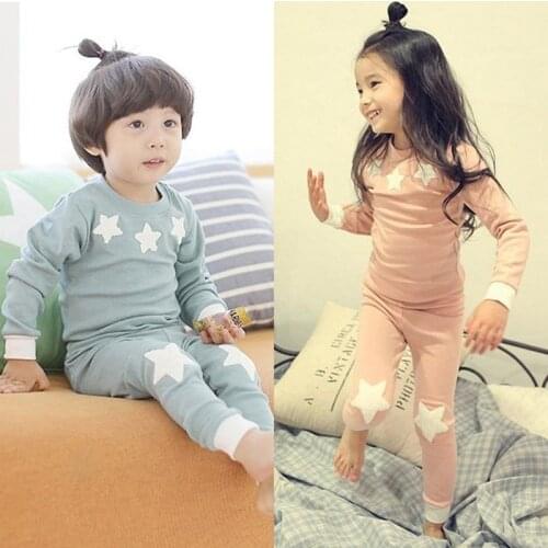 Kids Pajamas 2020 Autumn Girls Boys Sleepwear Nightwear Baby Infant Clothes Animal Cartoon Pajama Sets Cotton Childrens Pyjamas