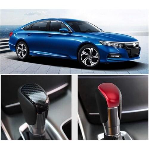 For Honda Accord 10th Gen 2018 2019 Car Gear Shift Knob Automatic Transmission Touch Panel 3 Color Black Carbon Fiber