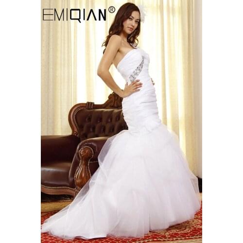 Свадебные платья силуэта русалка EMIQIAN China At AliExpress