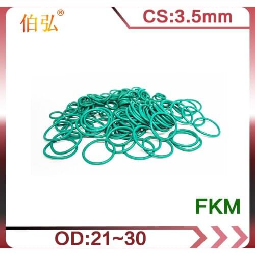Fluororubber O-Ring 5PCS/lot FKM Sealing CS 3.5mm OD21/22/23/24/25/26/27/28/29/30mm O-Ring Seal Gasket Ring
