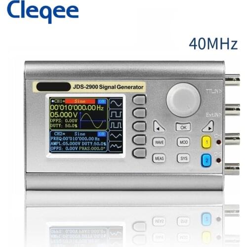 Cleqee JDS2900 40MHz digital control dual channel DDS function signal generator