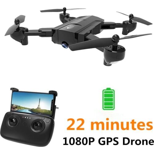 GPS Drone Smart Follow 1080P HD Professional anti-Shake Lens One Button Fixed Height Flight 22Minutes Quadcopter RC Helicopter