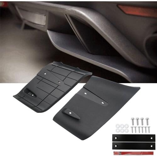 ABS Rear Bumper Lip Air Diffuser Valance Foil Kit For Ford For Mustang 2018 2019 GT R Style