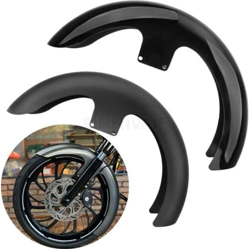 Bright Dumb Black Motorcycle 21" Front Mudguard Fender For Harley Touring Road King Electra Glide Street Road King Glide Ultra