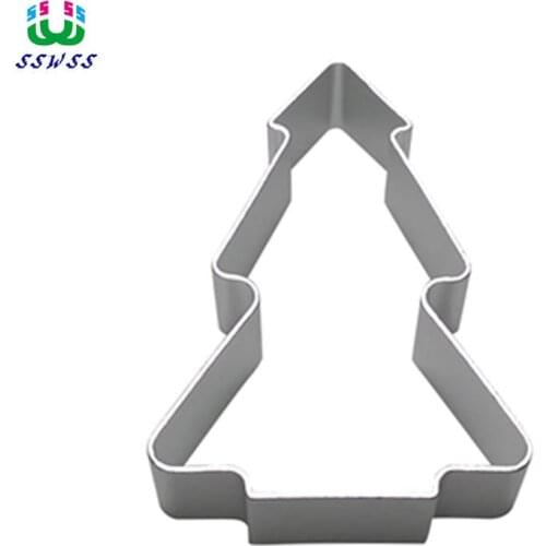 Aluminum Alloy,Christmas Tree Patterns Shape Cake Decorating Fondant Cutters Tools,Chocolates Cake Baking Molds