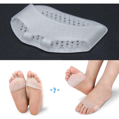 Silicone Forefoot Pads Toe Separator Cushion Pad Pain Relief Shoes Insoles Finger Toe Hallux Valgus Corrector Gel Pads Foot Care