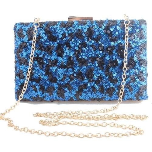 Sequins Evening Clutch Purse for Women 2019 Elegant Box Bag Wedding Party Girls