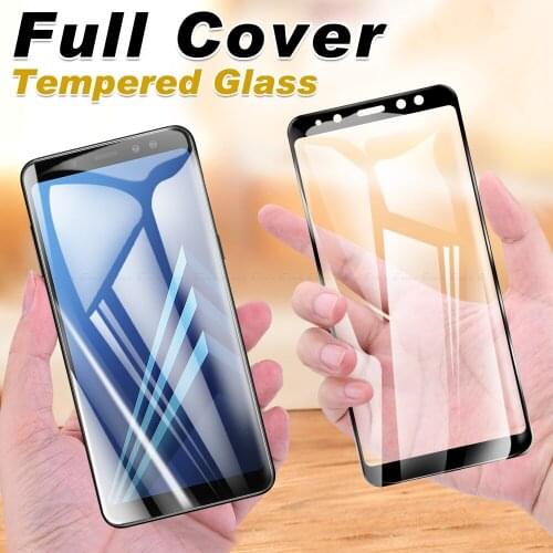 Screen Protector Tempered Glass For Samsung Galaxy A9 Pro A8 A6 Plus A7 2018 A5 A3 2017 Full Cover Glass Protective Film