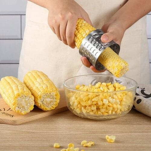 1Pcs Corn Stripper Fruit Tools Stainless Steel Corn Cob Remover Cutter Shaver Fruit Vegetable Cooking Tools Kitchen Cob Remover
