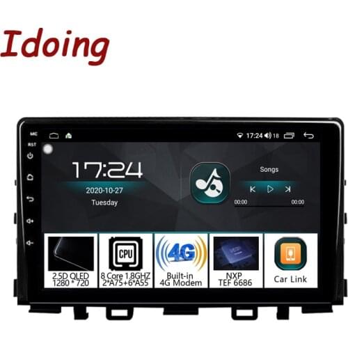 Idoing 9"Car Radio Player For Kia RIO YB KX Cross 2016-2020 Navigation GPS Android Accessories Sedan Head Unit QLED Carplay 4G