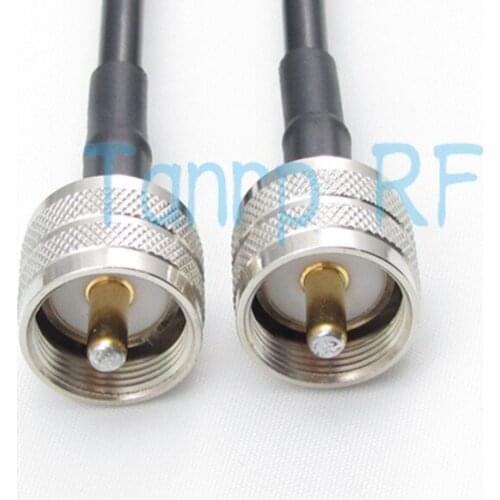 Free shipping! 100CM RG58 cable UHF male plug to UHF male plug extension cable 1M 3FEET RF Pigtail coaxial jumper