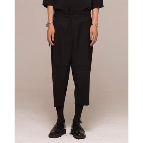 Spring and summer mens pants casual pants Harlem pants high street style slim fit big size mens Capri Pants