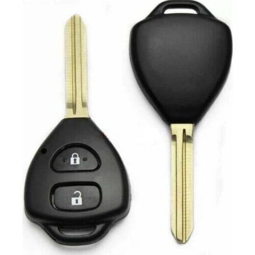 2 Buttons Remote Key Shell Case For Toyota Corolla RAV4 Yaris Avensis Avalon Echo Prado With TOY43 Blade Fob Key Blade 5PCS/lot