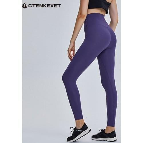Ctenkevet 3.0 Upgraded Version Nude High Waist Yoga Pants No Embarrassing Line Womens Jogging Workout Leggings Cycling Pants