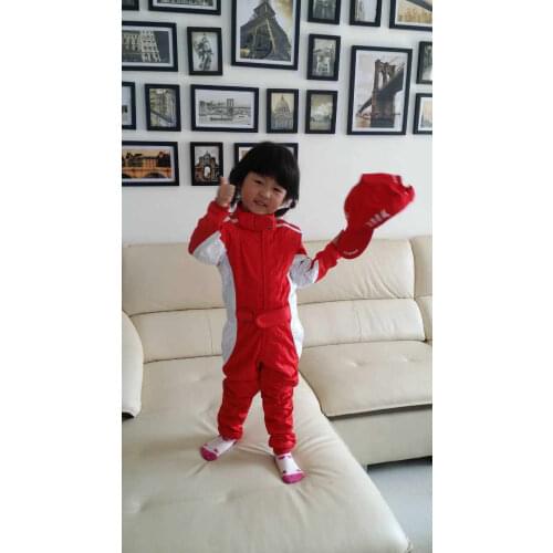 2016 Children race suit size 130cm 140cm 150cm 160cm blue black and red colors