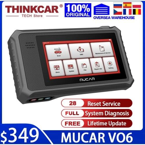 THINKCAR MUCAR VO6 Diagnostic Tools Full System 28 Resets Lifetime Free Update ECU Coding Auto obd2 Scanner PK Thinkscan Max