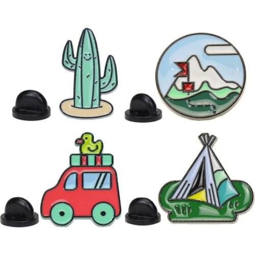 Enamel Badges Brooch Cartoons Pin For Women Cute Anime Badges Lapel Pins Decorative Womens Brooches On Backpack Badges Jewelry