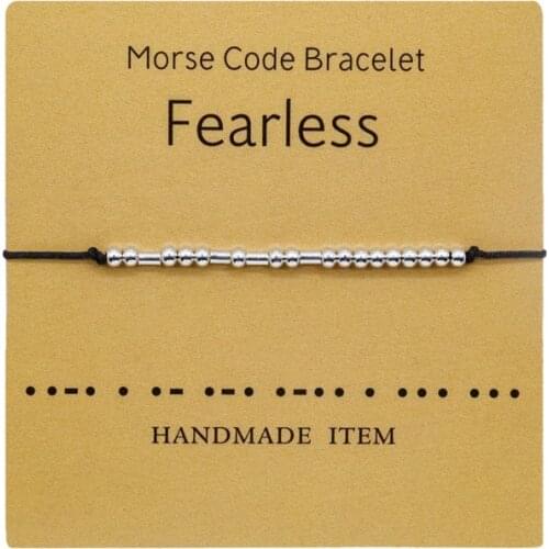 Hot Sale Morse Code Bracelet Bracelet Morse Code Alphanumeric Couple Bracelet Beaded Hand Strap Fashion Trend Jewelry