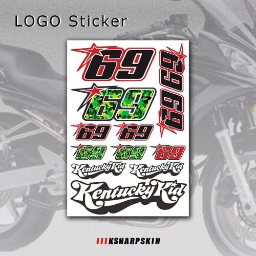 Motorcycle body sticker helmet shock absorber decal fuel tank logo reflective waterproof suitable for HONDA 69 honda 6 9