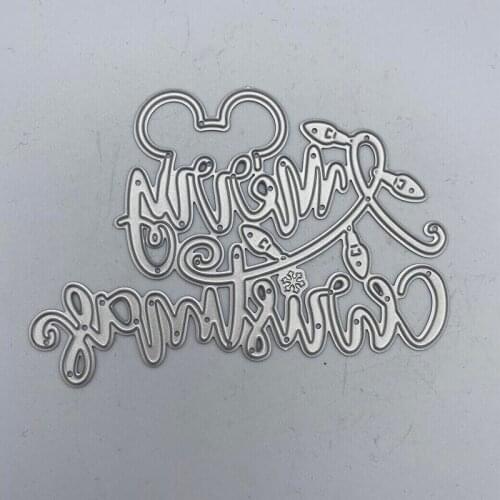 Metal Cutting Dies Merry christmas lights for Scrapbooking and Card Making Craft 2020 New die cut