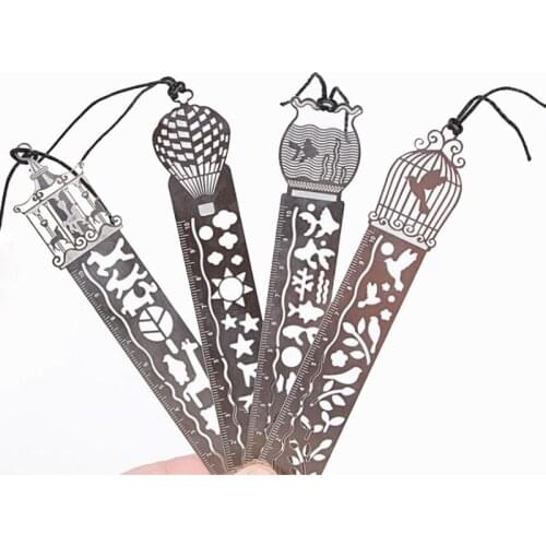 Metal Stencil Account Multi-Function Drawing Ruler Hollow Painting Template Student Children Stationery Office School Supplies
