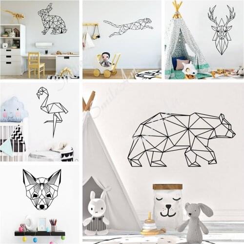 Cartoon Animal mix Vinyl Decals Wall Stickers For Home Decor Living Room Bedroom Vinyl Art Decal