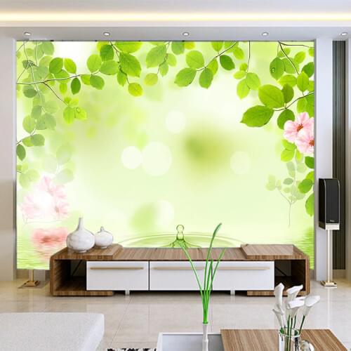 Customized with plastic glass film stripe bathroom opaque window stickers office glass stickers green leaves