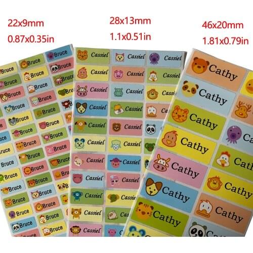 Personalized Girl Name Sticker Customize Decal Stickers Waterproof Labels for Children Scrapbook School Stationery Tags Sticker