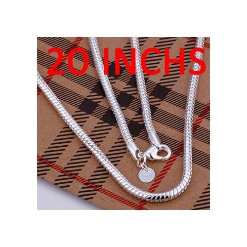 Wholesale fashion jewelry Necklace , M925 Silver color Necklace . Nice Jewelry. Good Quality N0191