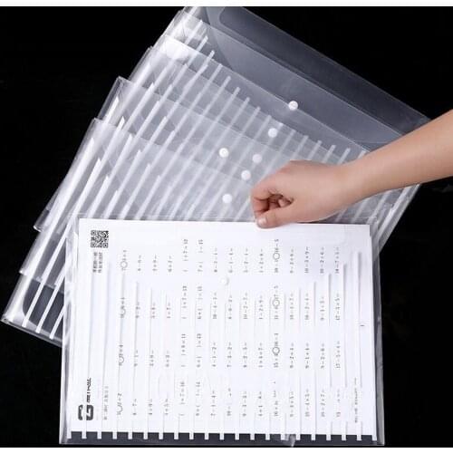 Document Paper File Folder Documents Storage Pouches Organizers with Button for Home Office School A4 Size 1.8cm Thickness