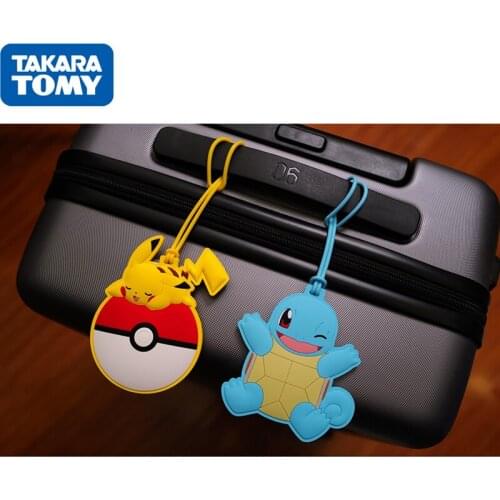Pokemon Genuine Anime Pendant Kawaii Pikachu Luggage Tag Car Doll Decoration Childrens Toy Birthday Gift