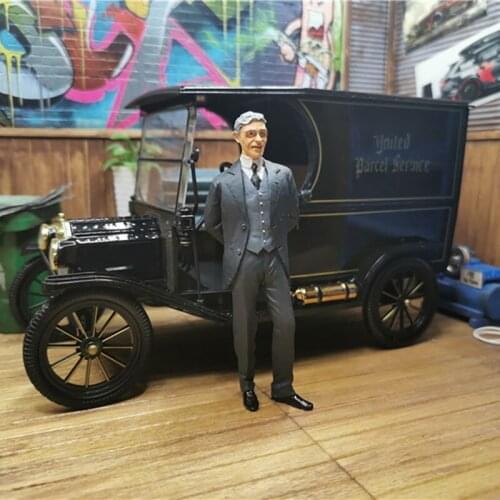 CMC 1/18 Scale Resin Car Founder Car Models Scene Simulation Static Mini Doll Model Collection Display Vehicle Accessory Display