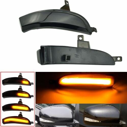 2Pcs LED Dynamic Turn Signal Light Sequential Blinker Side Mirror Indicator Lamp For Renault Koleos HY 2011-2017 1st Gen