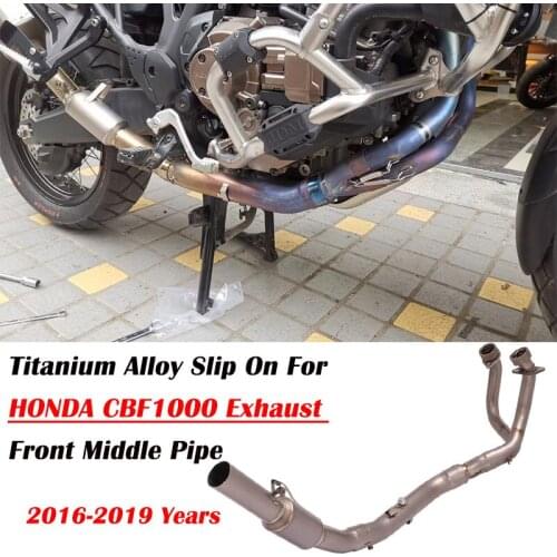 Titanium Alloy Slip On For HODNA CBF1000 2016-2019 Years Motorcycle Exhaust Muffler Escape Modified Front Mid Link Pipe Catalyst