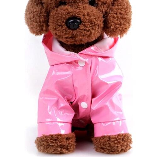 Outdoor Puppy Dog Rain Coat M/L Hoody Waterproof Dog Jackets Raincoats for Dogs Cats Pet Water Resistant Clothes Pet Supplies