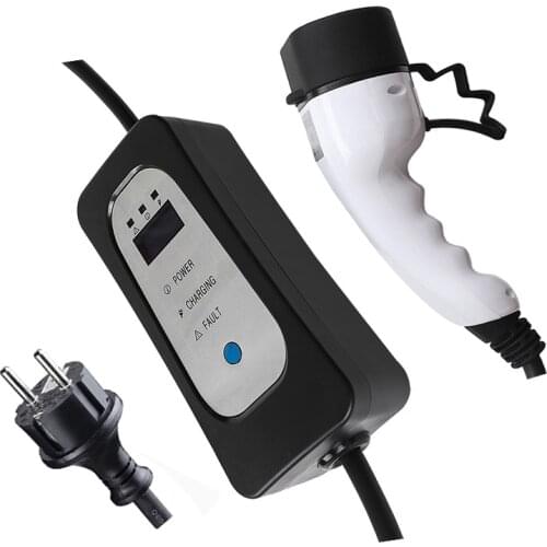 EV Charger Type 2 for Electric Car 5 Meters ev charging Cable Portable Charger 8A/10A/13A/16A Adjustable