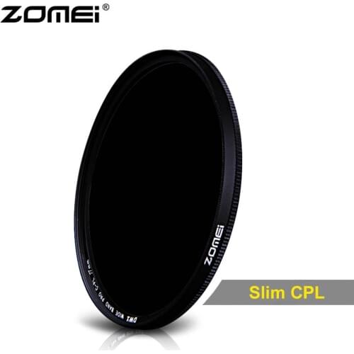 Zomei 49/52/55/58/62/67/72/77/82/86 Pro Slim CPL Filter Circular-Polarizing Polarizer Lens Filters for Canon Nikon Sony Pentax