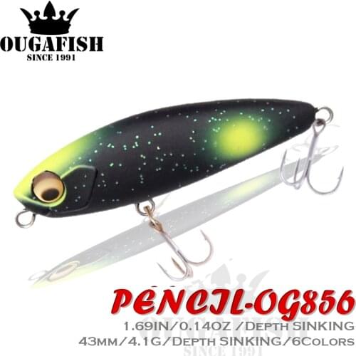 2021 Pencil Fishing Lure Sinking Weights 4.1g 43mm Winter Fishing Accessories Hooks Artificial Bait Goods Pike Lures Carp Fish