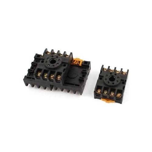 4pcs PF083A 8 Pins 35mm DIN Rail Power Relay Base Socket for MK2P-I JTX-2C DH48S