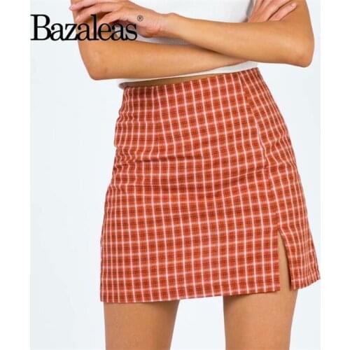 Bazaleas Slit Pencil Skirts