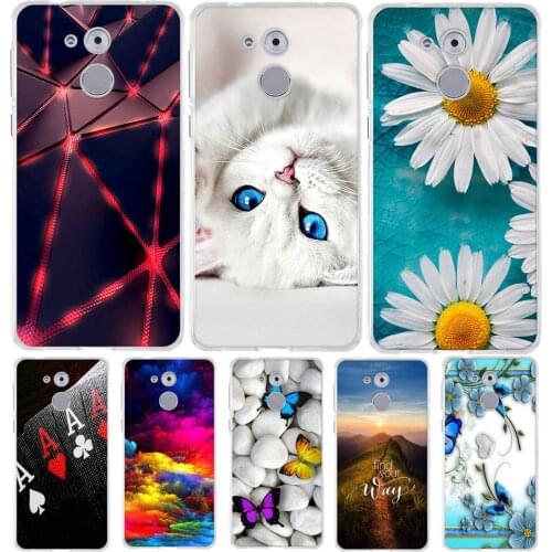 3D Pattern Cover For Huawei Honor 6C Pro Case Silicone For Honor V9 Play Phone Back Bumper For Honor 6C Pro Funda Case 5.2"