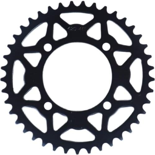 Black 420 41T Tooth 76mm steel Rear chain Sprocket for 110cc 125cc 140cc 150cc Pit Dirt Bike ATV Quad Scooter Motorcycle