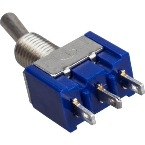 CNIM Hot 4 Pcs AC 125V 6A 3 Pin SPDT On/Off/On 3 Position Mini Toggle Switch Blue