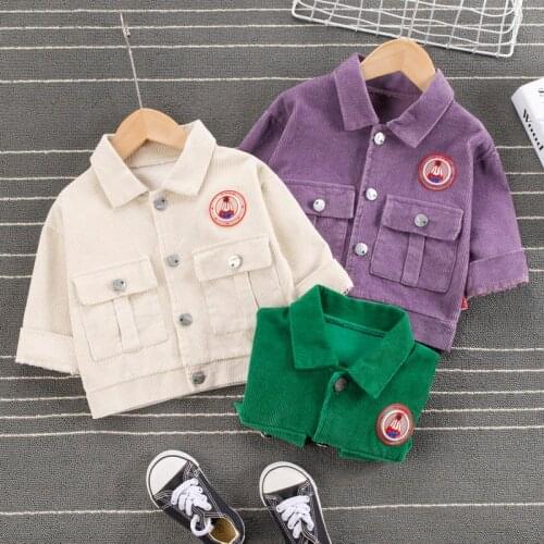 Spring Autumn Kids jackets Cotton Toddler Children Clothing Plaid Lapel Shirt for Boys Girl Outfit Cute Kids Coat